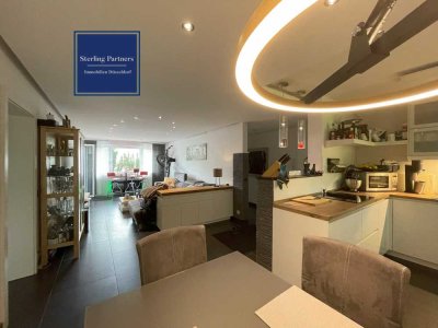 Familienwohnung mit großer Sonnenterrasse und Einbauküche in schöner Grünlage