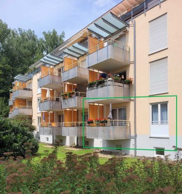 Betreutes Wohnen in Aalen – gemütliche 2-Zimmer-Erdgeschosswohnung mit Südbalkon