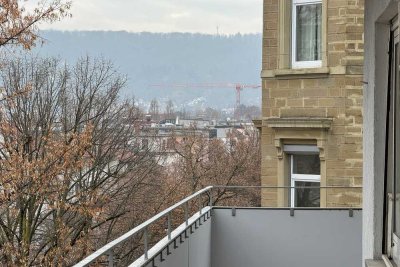 Lichtdurchflutete 3-Zimmer-Wohnung mit Panorama-Balkon in Stuttgart-West - Kauf oder Miete möglich