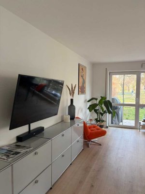 Exklusive Teilmöblierte Gartenwohnung in ruhiger Lage von München-Bogenhausen