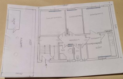 Eigentumswohnung mit schönem eigenem Garten, Bäumen, Garage, uvm.
