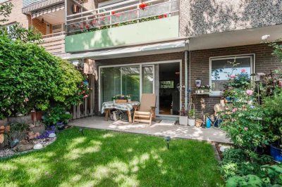 Moderne Wohnung mit Garten