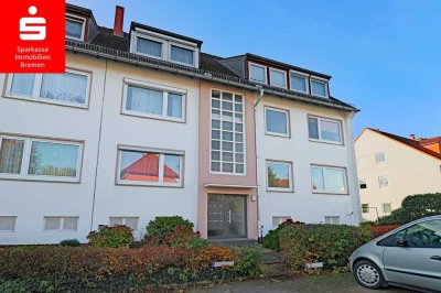 Bremen-Arsten: Schöne 2-Zimmer-Wohnung im Hochparterre mit Balkon und PKW-Außenstellplatz