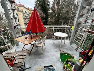 Graz/Geidorf -&gt; Altbau-Eigentumswohnung mit Balkon &amp; Eigengarten mit 303m2 inklusive + Top 4 +