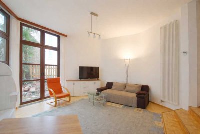 außergewöhnliche Gartenwohnung, Altbau trifft Modern