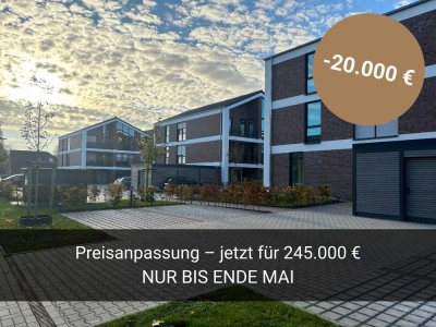 Letzte Chance: Kleine Neubauwohnung mit Blick auf die Mühle in Norden! KfW 40 & Erdwärme!