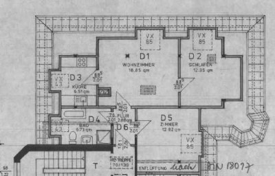 2,5-Raum-Dachgeschosswohnung in Obernburg am Main