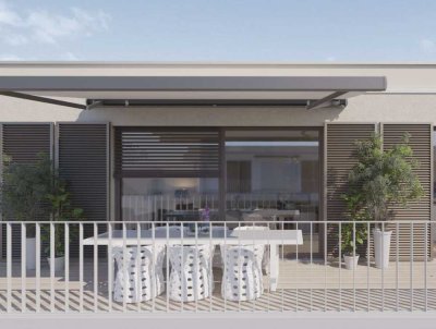 Erstbezug - Hübsches Apartment in der Penthouse-Etage mit Süd-Dachterrasse - Einbauküche möglich