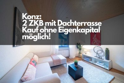 Schöne 2 Raum Wohnung mit Dachterrasse