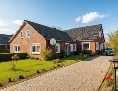 Modernisierte Doppelhaushälfte mit großem Grundstück und hochwertiger Ausstattung in Weener