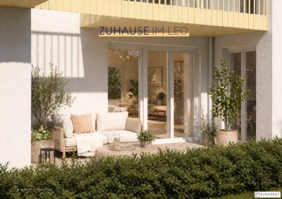 FÜR ANLEGER // Zuhause IM LEO | Schöne 1 Zimmer Gartenwohnung mit Terrasse | Tiefgarage im Gebäude | Hauptstraße | Sommer 2029 | Top 6-7