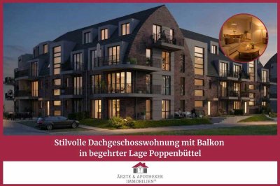 Stilvolle Dachgeschosswohnung mit Balkon in begehrter Lage Poppenbüttel