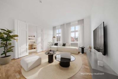 ***BEZUGSFREI: Frisch renovierte Altbauwohnung mit Balkon***