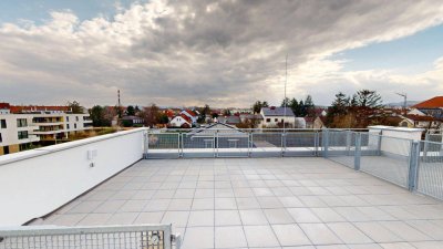 Traumhafte Erstbezug- Dachgeschosswohnung mit großer Dachterrasse im Zentrum von Korneuburg