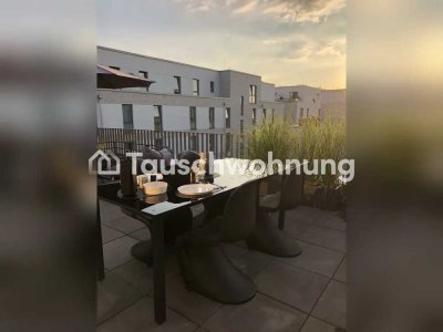 Tauschwohnung: Exklusive Neubauwohnung mit 60 m² Dachterrasse in Hamburg-Gr