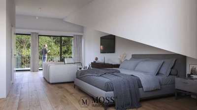 Penthouse-Luxus mit 3 Zimmern und großer Terrasse vereint mit Naturidylle