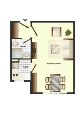 Renoviertes Appartement mit idealem Grundriss