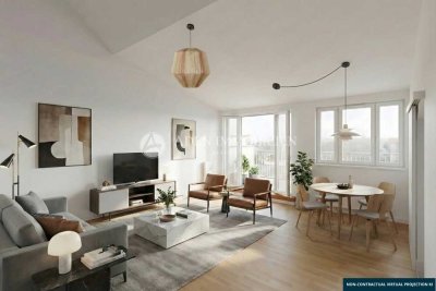 2021 gebaut - Dachgeschoss-Apartment inmitten der Natur: 2,5 Zi., Südterrasse und EBK!