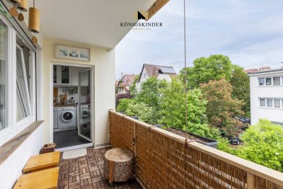 Zentral, hell und mit Balkon: 2-Zimmer-Wohnung mit Garage in Stuttgart-Bad Cannstatt