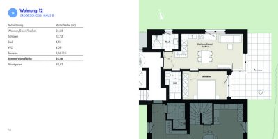Erdgeschoßwohnung mit 2 Zimmern, Terrasse und Garten