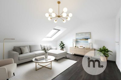 ☀️ Wohnen unterm Dach: Sanierte Wohnung mit Süd-West-Balkon & TG-Stellplatz