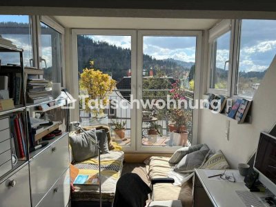 Tauschwohnung: Traumhafte 1,5-Z.Whg (Wiehre) mit großer Dachterrasse+Balkon