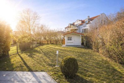 MIT ALPENBLICK:    Große Villenhälfte mit Einliegerwohnung mit 6 Zimmern+Hobbyraum+großem Garten