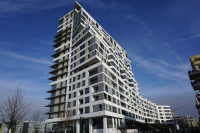 Neuwertige Luxus 2-Zimmer Wohnung oberste Etage mit Skyline Blick, nähe Messe