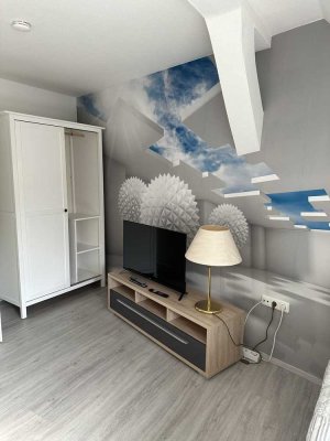 Große 1-Raumwohnung im DG  (2. OG)  möbliert, in zentrale Lage im Zentrum von Grevesmühlen !!!!