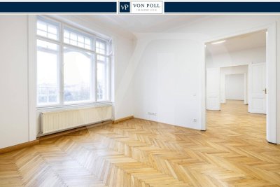 Hochwertige Wohnung in repräsentativem Stilaltbau – Rossauer Lände 23, 1090 Wien