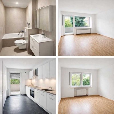 Modernisierte 2-Zimmer-Wohnung mit eigenem Garten