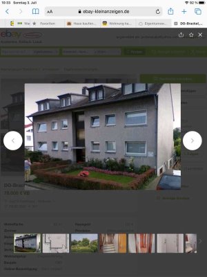 Stilvolle, gepflegte 1-Raum-Wohnung mit kleiner separaten Küche in Dortmund