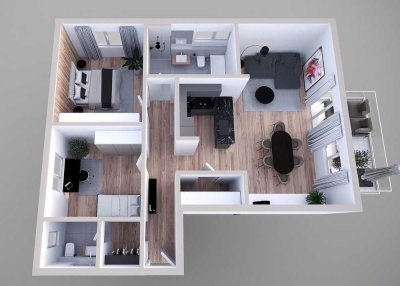 3-Zi. Neubauwohnung in Rheinsheim