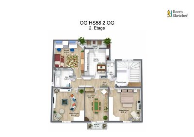 4-Zi Wohnung mit 2 Balkonen
