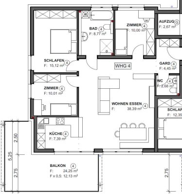Schöne 4,5 Zimmer Wohnung mit Balkon in Bubsheim - 4