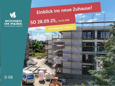 2-ZIMMER ETW IM 1. OG MIT BALKON - "WOHNEN IM PARK" IN LANGENAU - D08