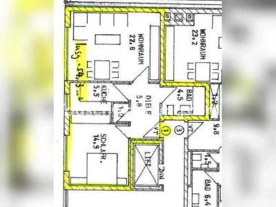 Tauschwohnung: 54 qm²/2 Zimmer Wohnung am Kolumbusplatz