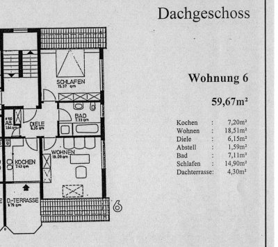 Stilvolle 2-Raum-DG-Wohnung mit Balkon und EBK in Ludwigshöhe
