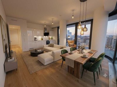 Luxuriöse 4 Zimmer Wohnung im Grand Tower Deutschlands höchstem Wohnturm