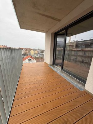 Exklusiver Neubau: Perfekt geschnittene 3-Zimmer-Wohnung mit Balkon | EBK | TG | Fußbodenheizung
