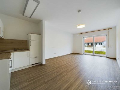 Bezugsfrei & barrierearm – 2-Zimmer-Wohnung mit Terrasse und Stellplatz