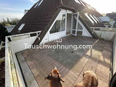 Tauschwohnung: Wunderschöne Maisonette Whg mit riesigem Balkon