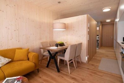 Au im Bregenzerwald, die clevere Zweiraumwohnung mit 33 m² in Vollholzbauweise