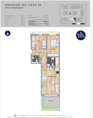 Neuwertige 3-Zimmer-EG-Wohnung mit EBK und Garten in Taufkirchen - von privat