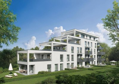 STILVOLLE 2-ZIMMER-WOHNUNG MIT TERRASSE UND PARKPLATZ - ERSTBEZUG