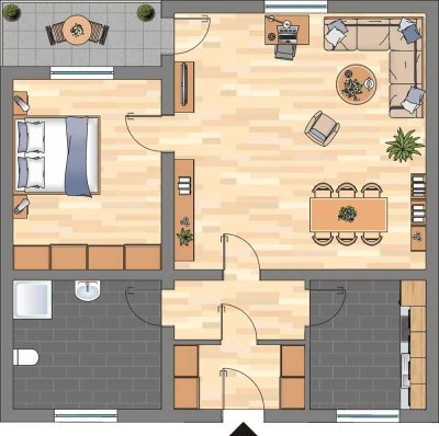 Demnächst frei! 2-Zimmer-Wohnung in Langenhagen Langenhagen