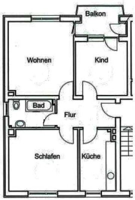 45-schicke 3,5 Zimmer Wohnung im 2. OG / im Dichterviertel