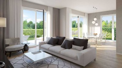 Unverbaubarer Seeblick - Exklusive Neubau 4-Zi.-Wohnung mit 2 Bädern, Südterrasse und großem Garten