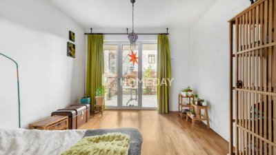 Neuwertige 1-Zimmer-Wohnung (BJ 2017) mit Terrasse, Einbauküche & Keller in Berlin-Neukölln