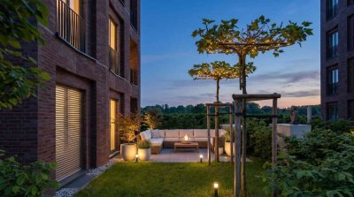 ++Exklusives Elb-Wohnen in erster Reihe ++HafenCity++ 3-Raum-Oase mit XXL-Terrasse & Privatgarten++